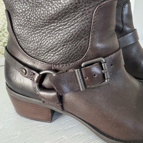 Vince Camuto Brown Riding Boots Sleek Leather Design - Picture 2 of 5